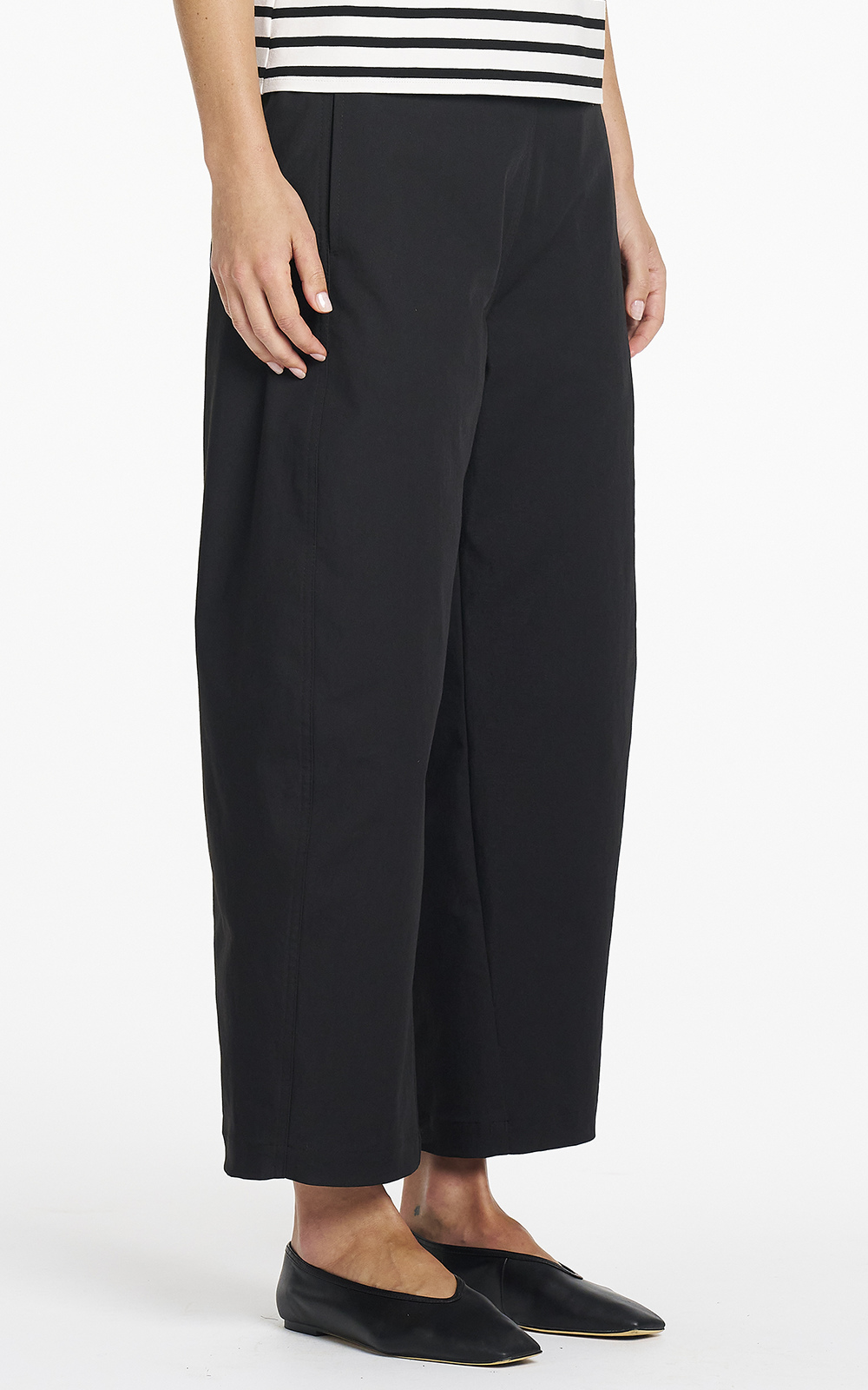 Barrel Leg Pant product photo.
