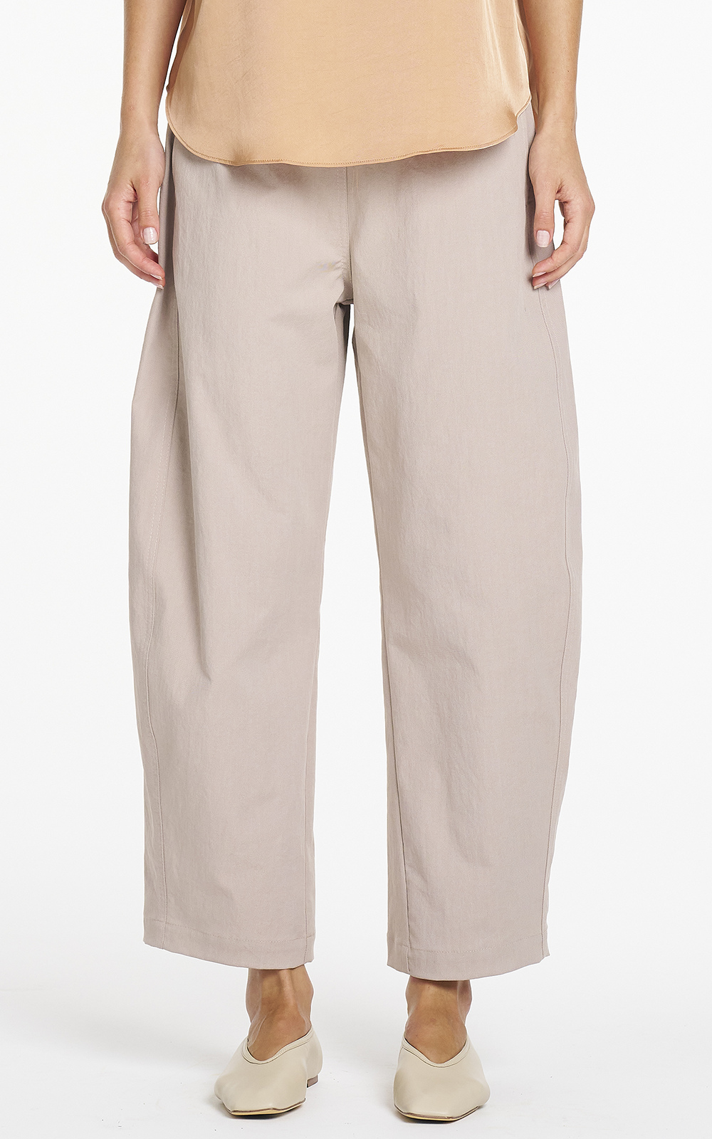 Barrel Leg Pant product photo.