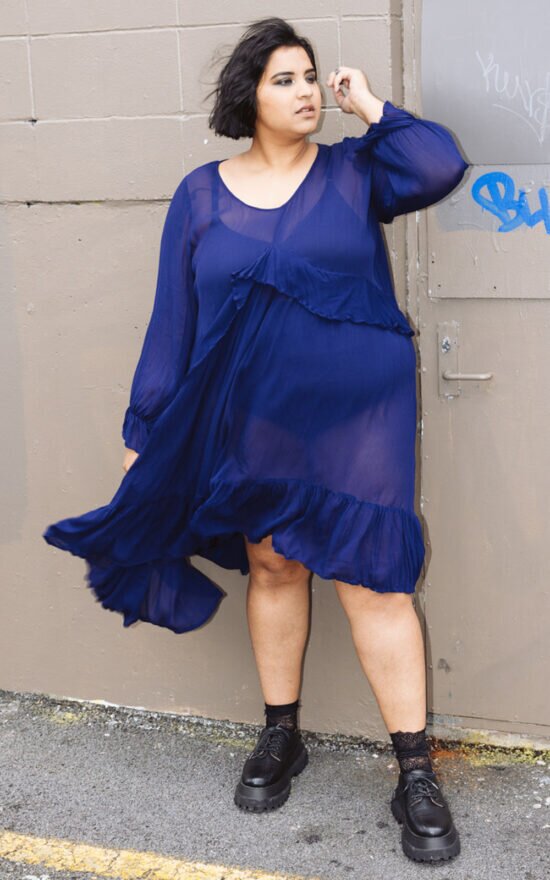 Meadow Dress With Frill product photo.