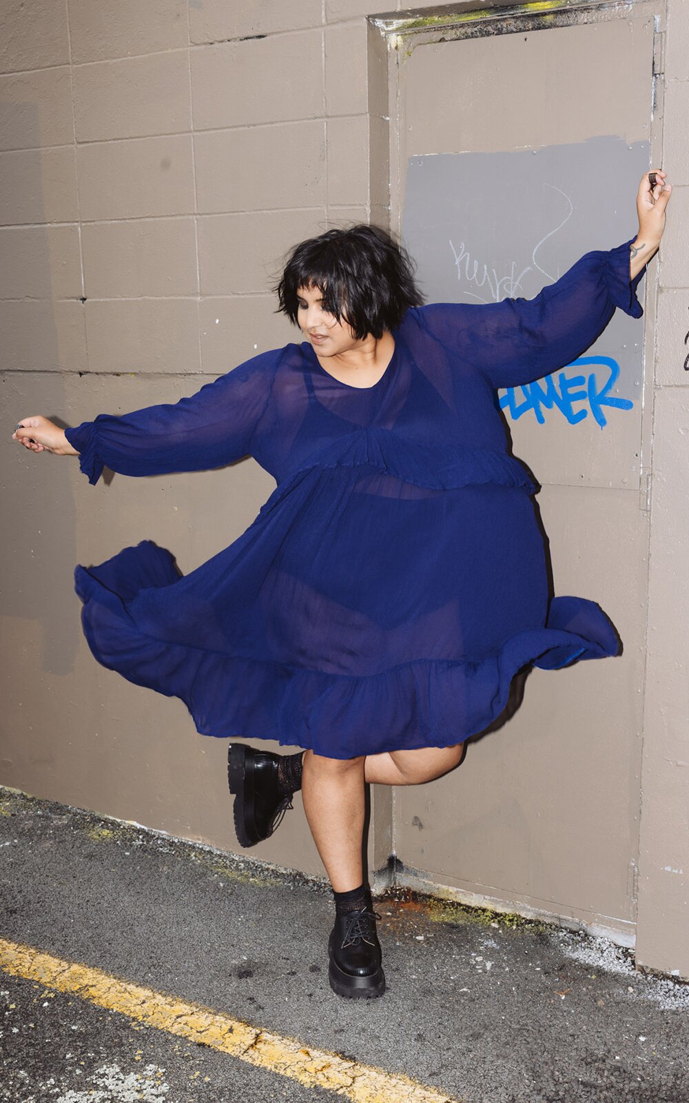 Meadow Dress With Frill product photo.