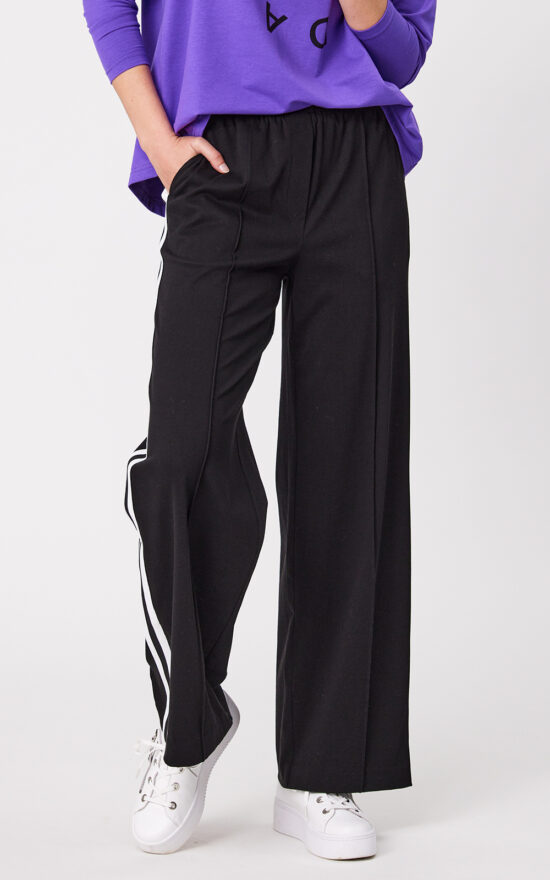 Chloe Pant White Stripe product photo.