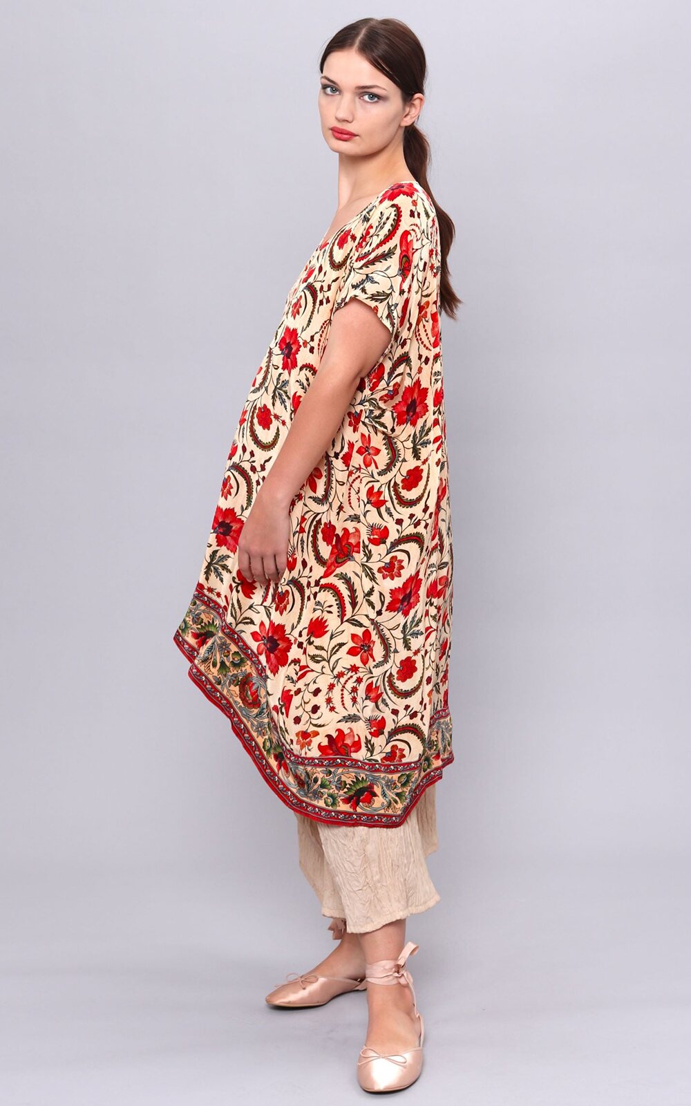 Lotus Cap Shoulder Tunic product photo.