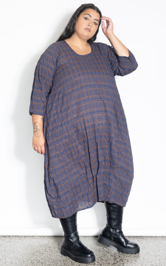 Long Tuck Hem Dress product photo.