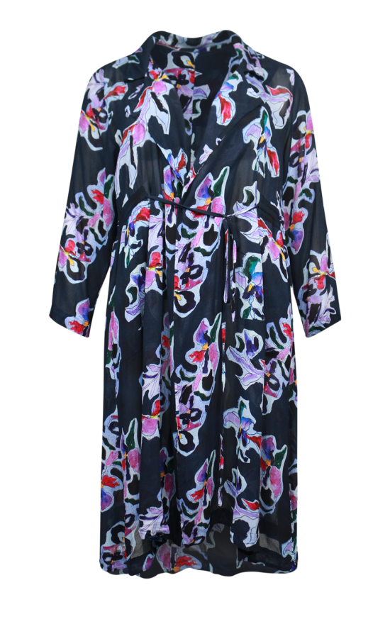Trench Printed Duster product photo.