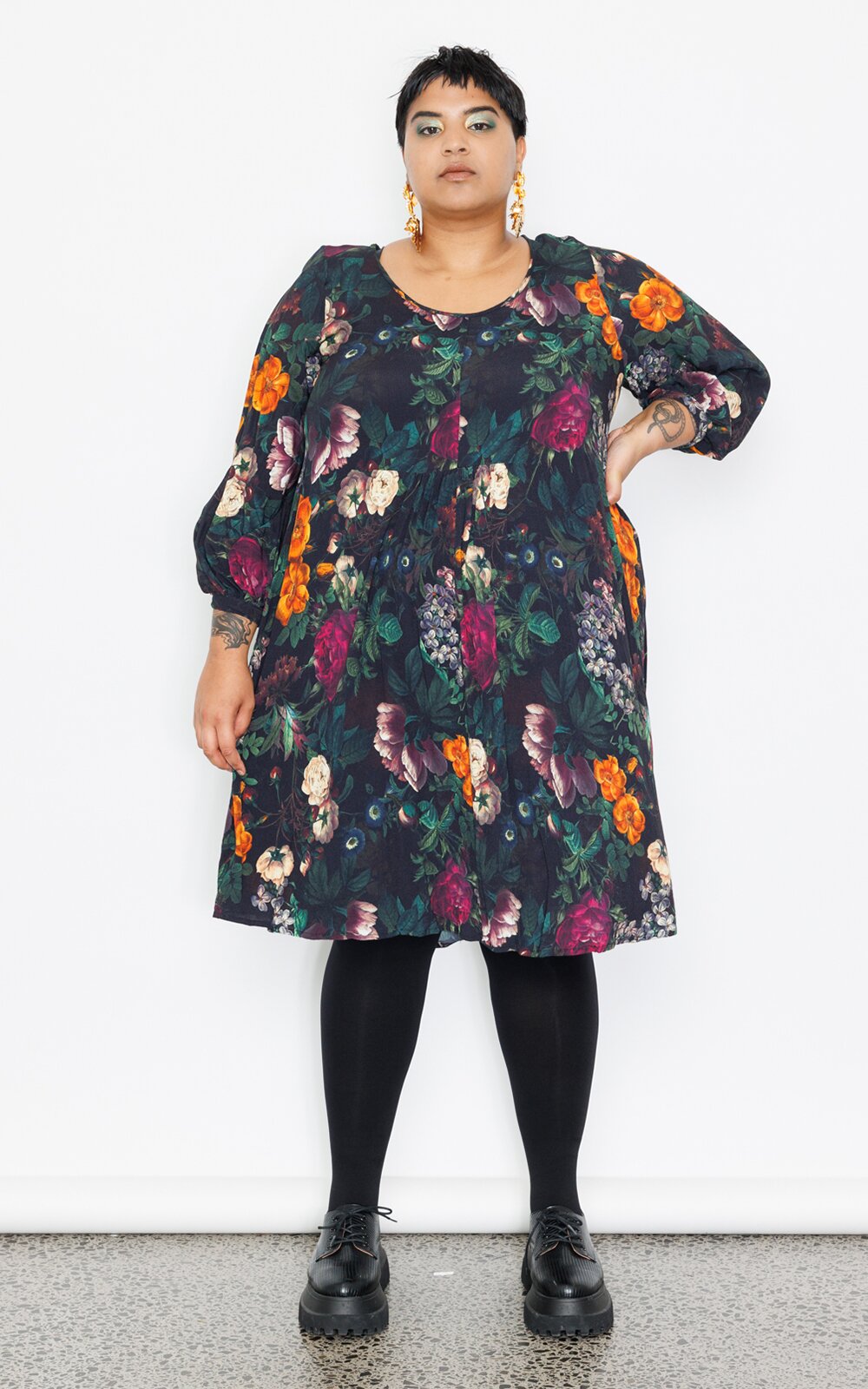 Liv Dress In Botanical product photo.