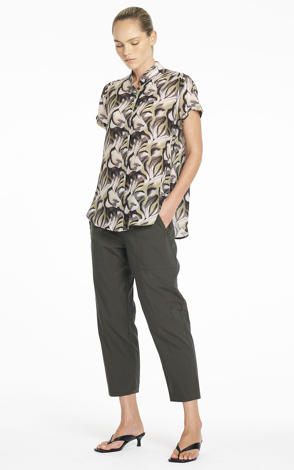 Zip Tapered Pant product photo.
