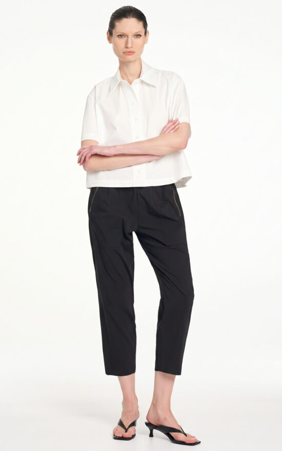 Zip Tapered Pant product photo.
