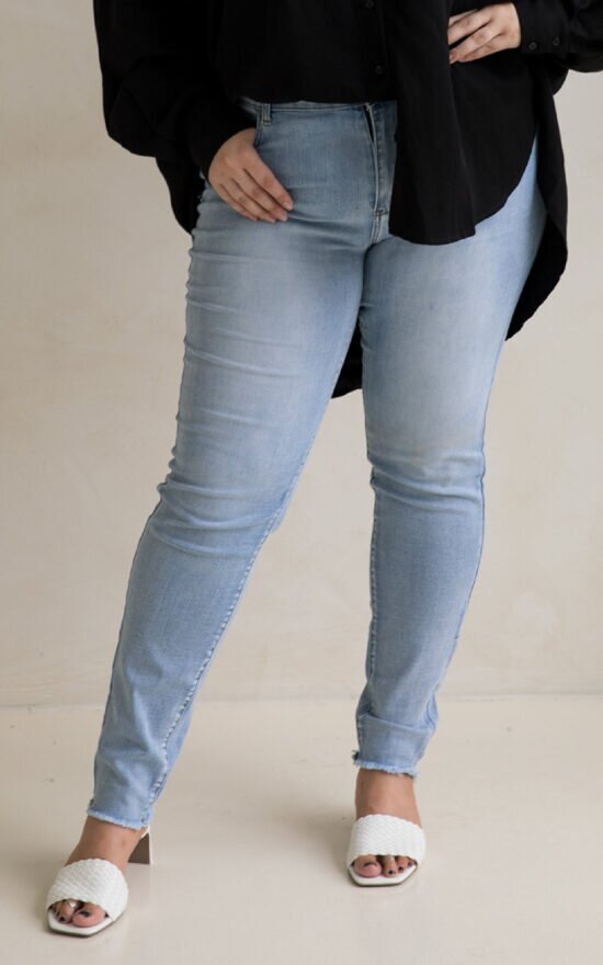 Frayed Slim Fit Jean product photo.