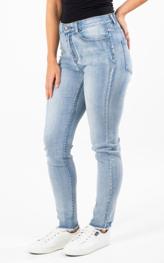 Frayed Slim Fit Jean product photo.