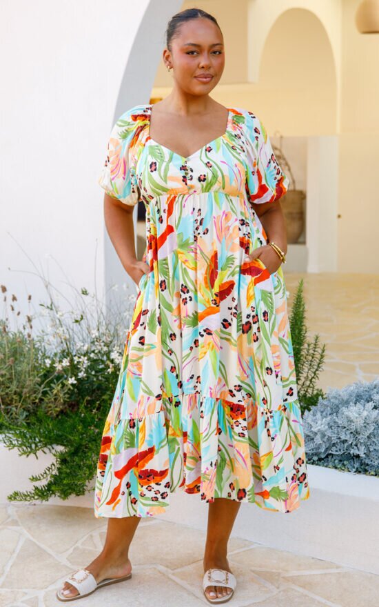 Austin Midi Dress product photo.
