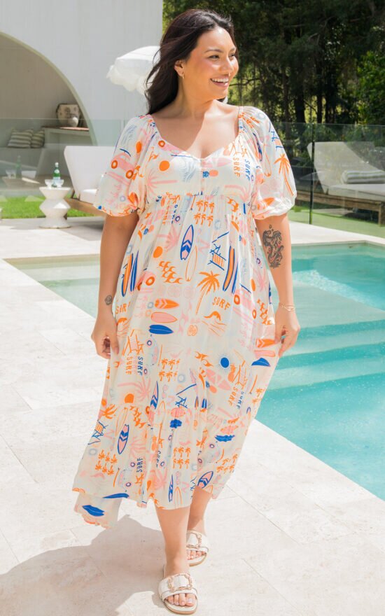 Austin Midi Dress product photo.