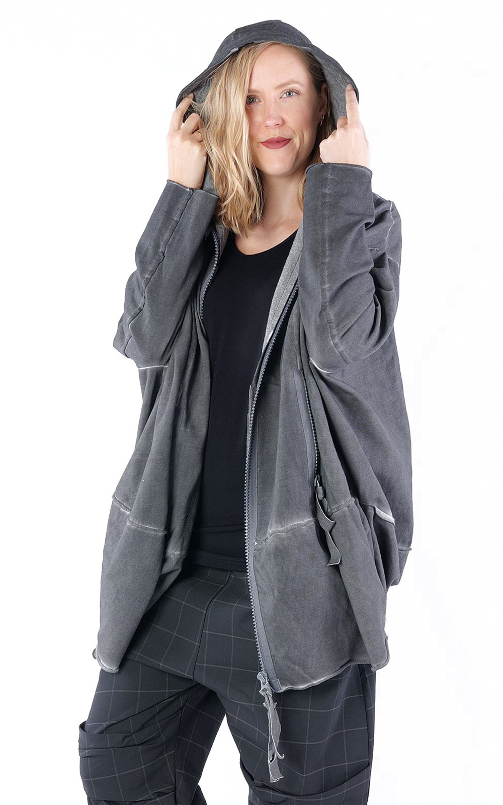 Kapan Zip Hooded Jacket product photo.