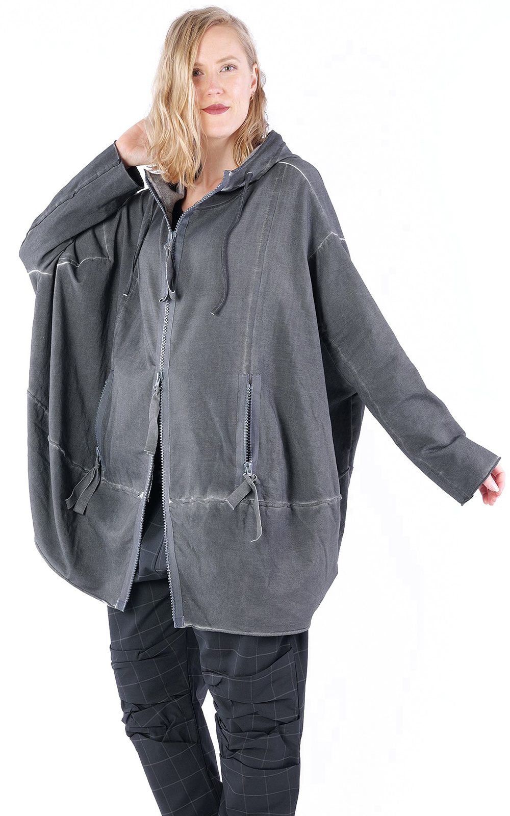 Kapan Zip Hooded Jacket product photo.