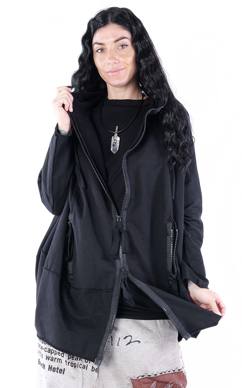 Kapan Zip Hooded Jacket product photo.