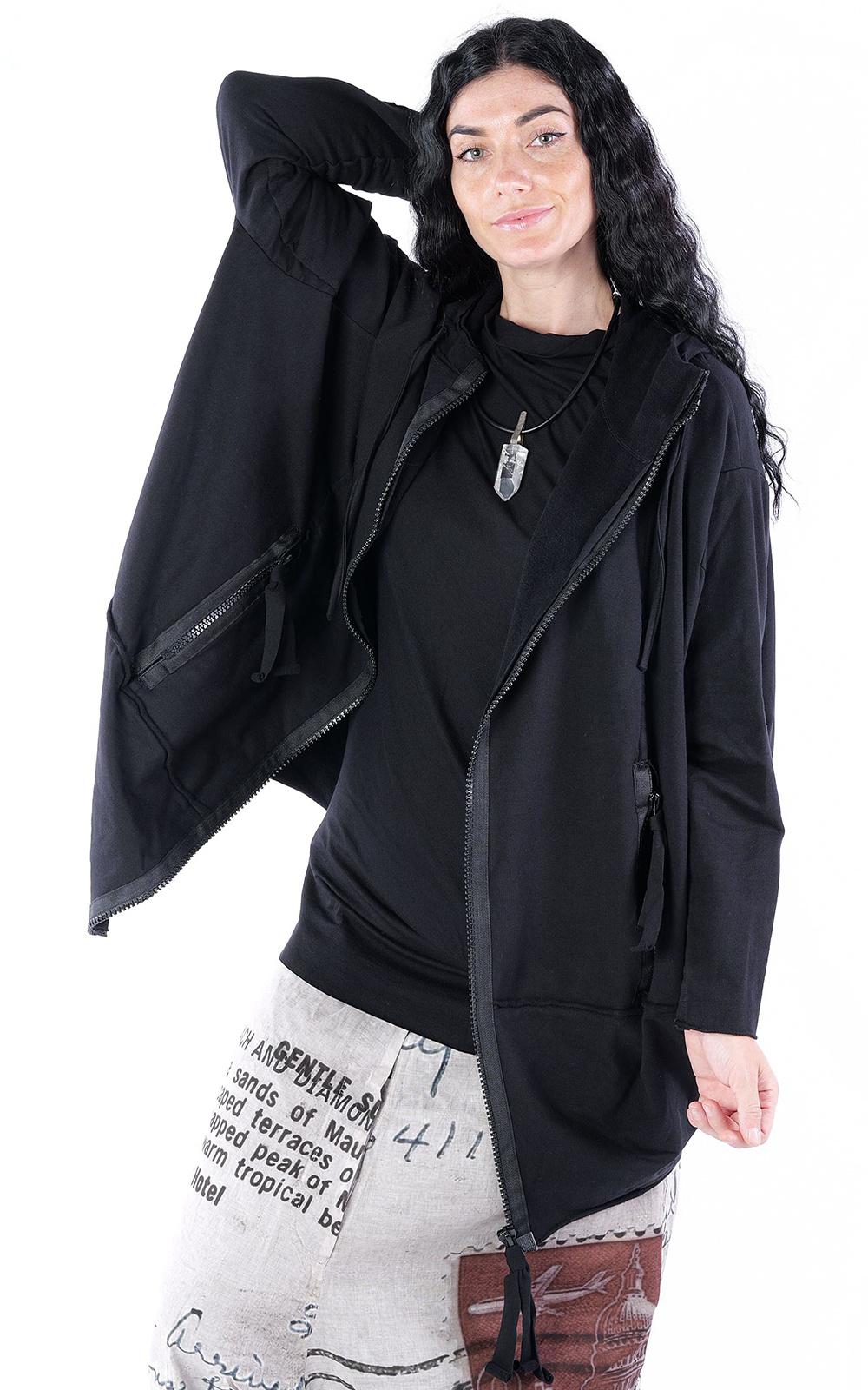 Kapan Zip Hooded Jacket product photo.