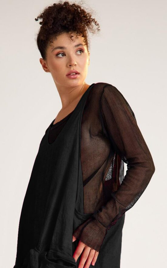 Artemis Raw  Mesh Tee product photo.