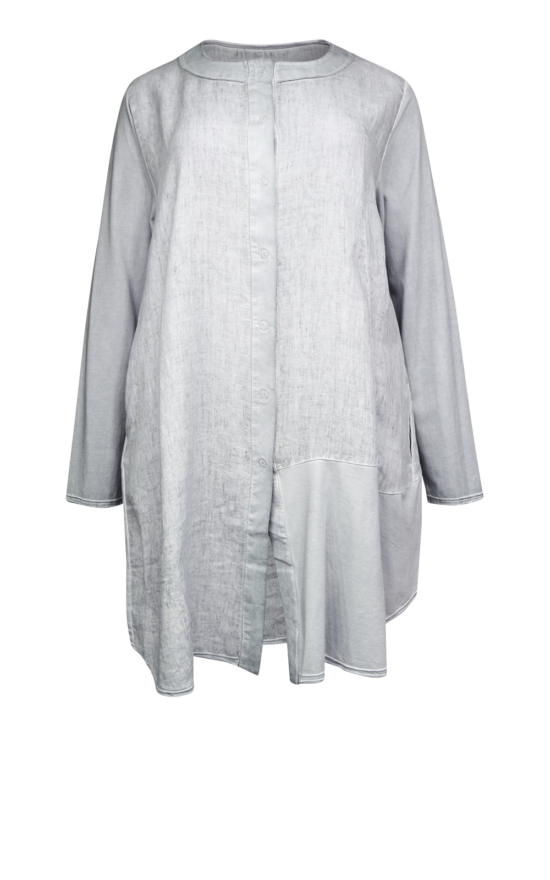 Dalaman Swing Shacket product photo.