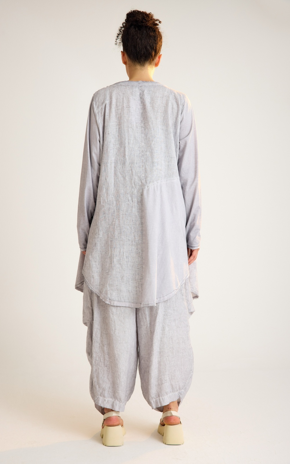 Dalaman Swing Shacket product photo.