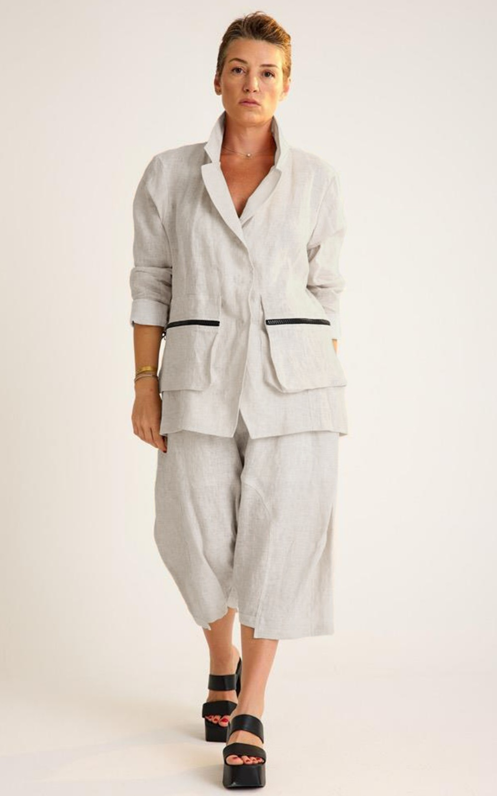 Kusadasi Zipped Pocket Jacket product photo.