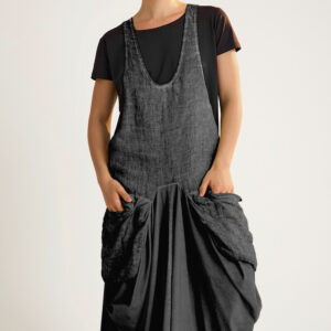Bodrum Pocket Pinafore Linen