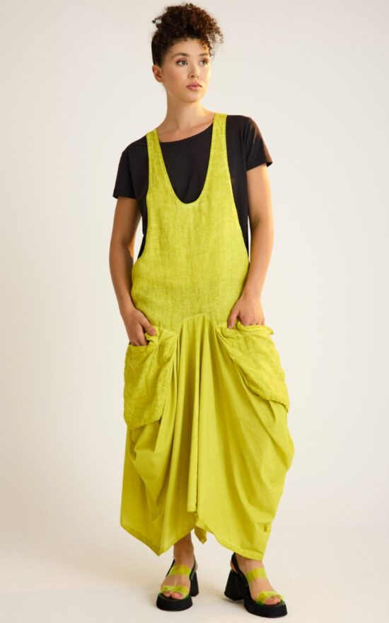 Bodrum Pocket Pinafore Linen product photo.