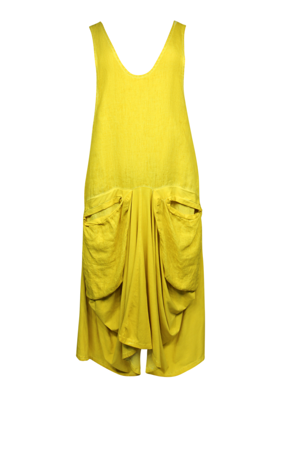 Bodrum Pocket Pinafore Linen product photo.