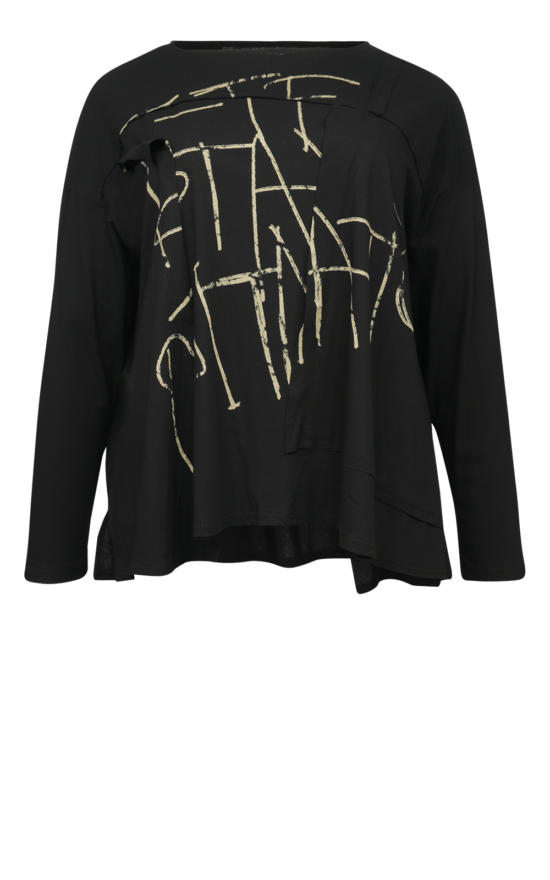 Kyoto Lettered Top product photo.