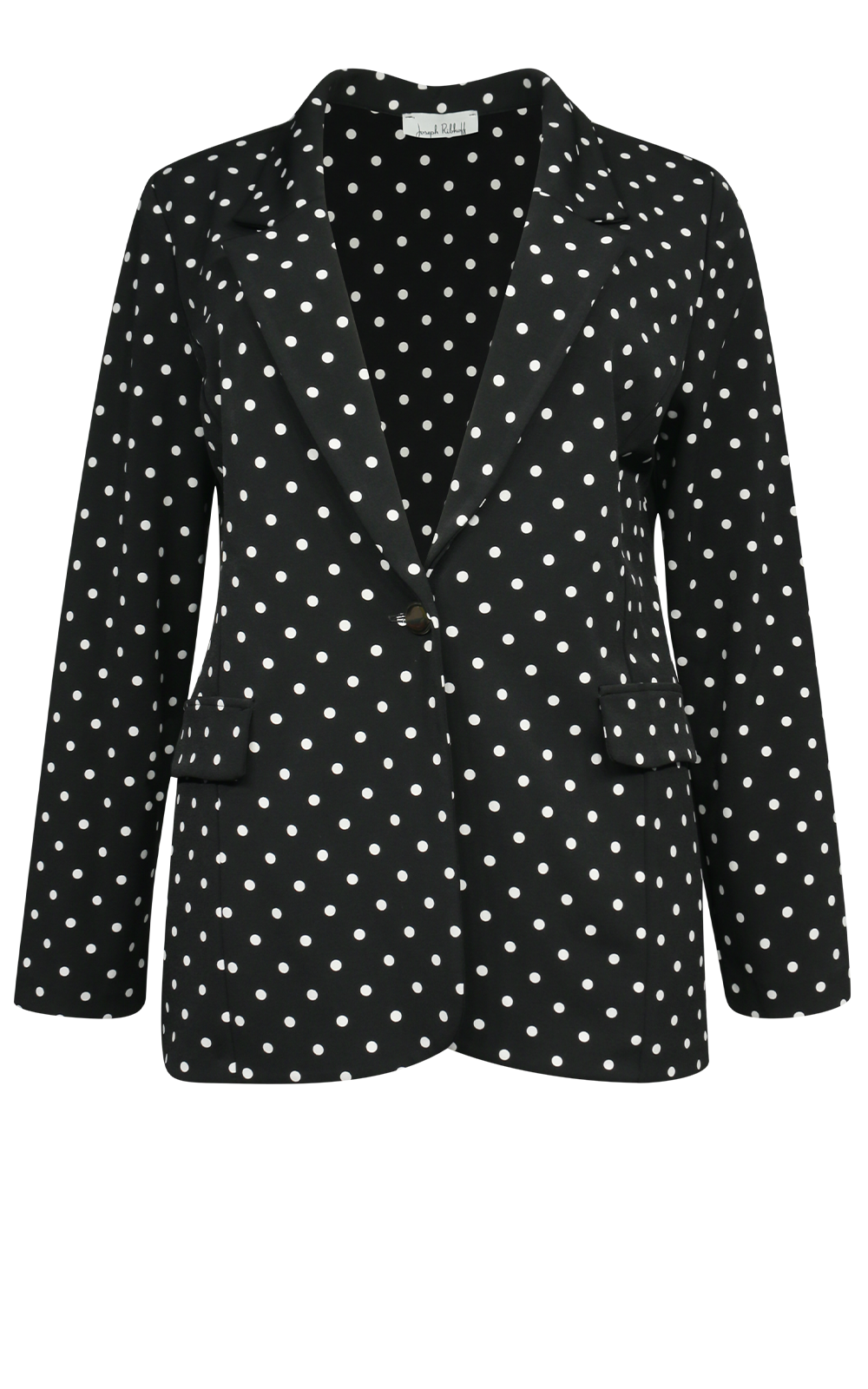 Silky Knit Dot Blazer product photo.