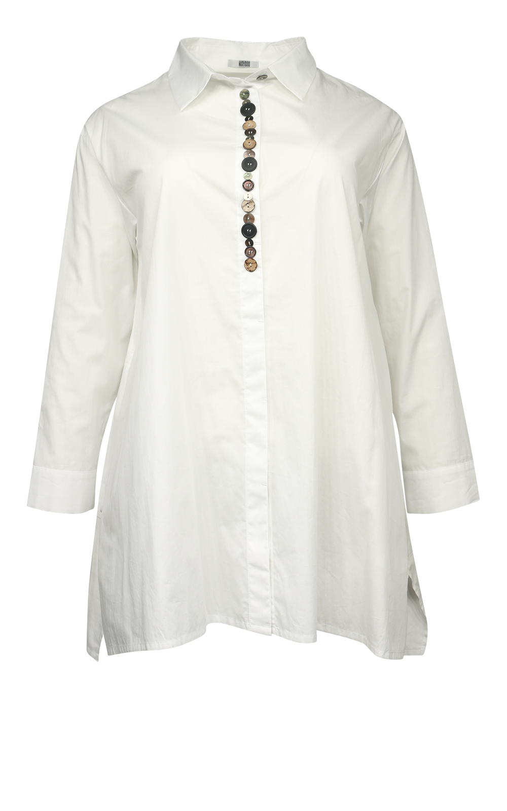 Beppu Button Shirt product photo.