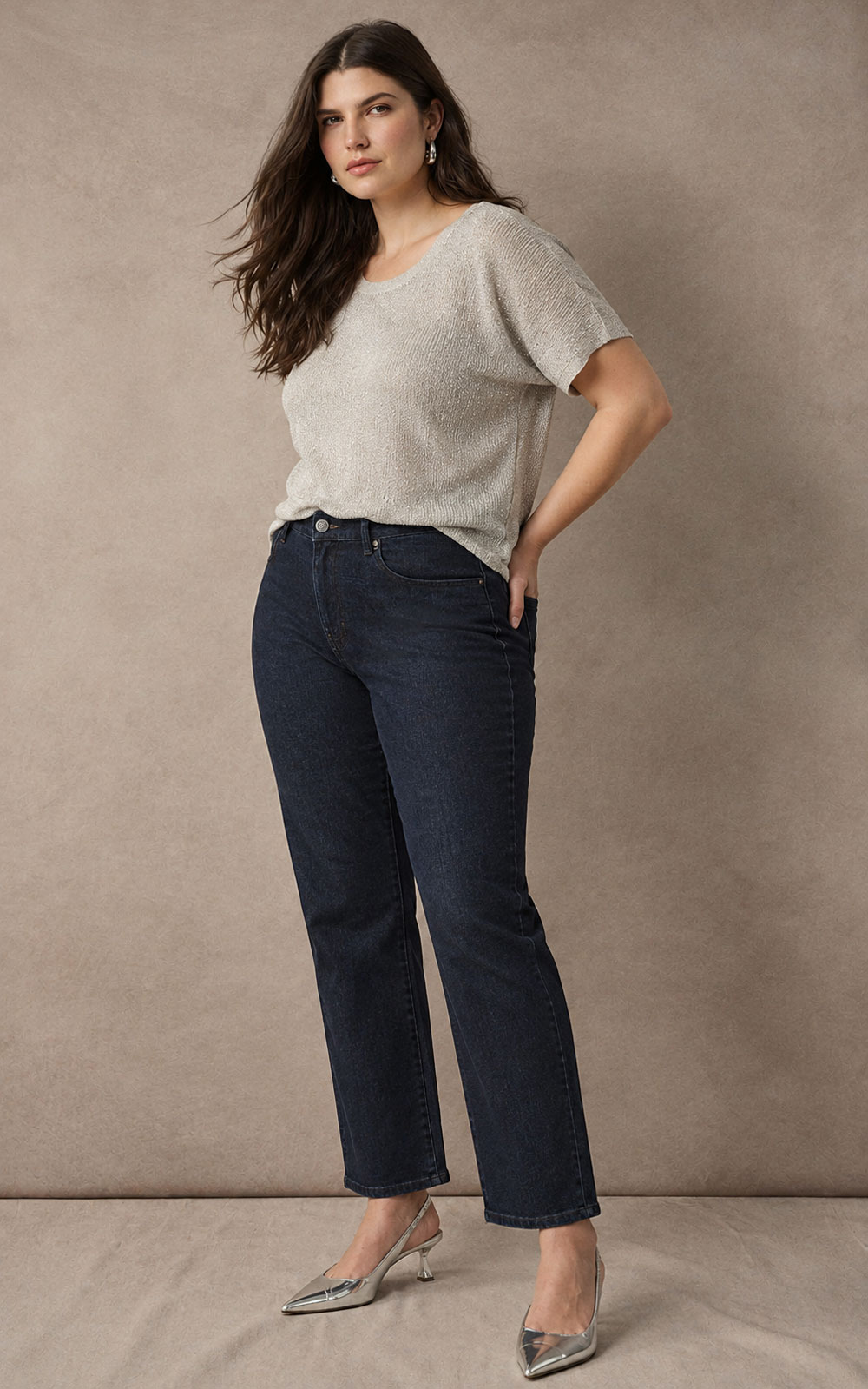 Gia Slim Leg Jean product photo.