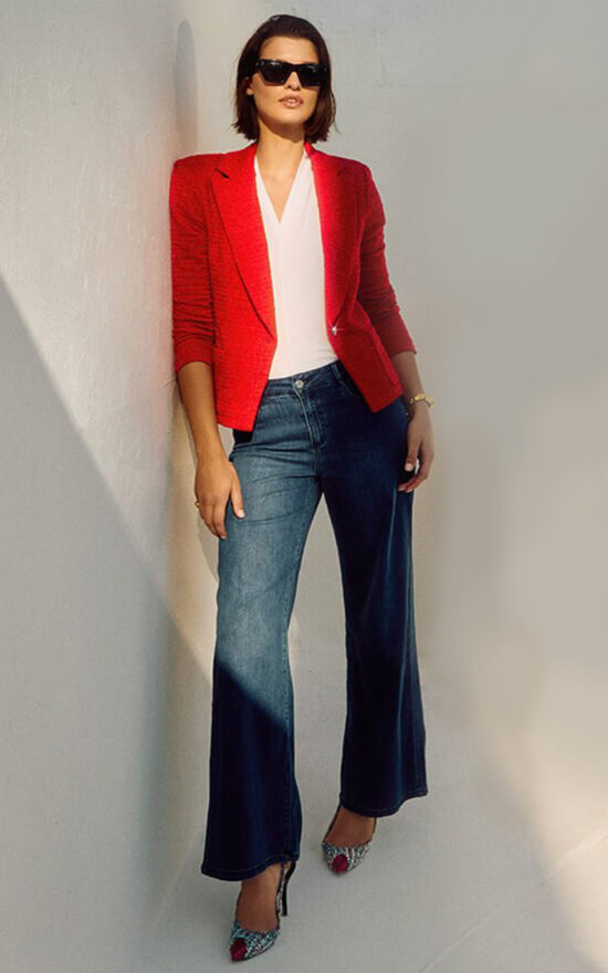 Goldie Wide Leg Jean product photo.