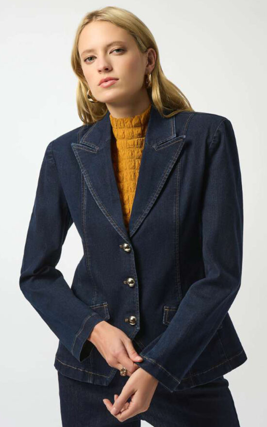 Denim Blazer product photo.