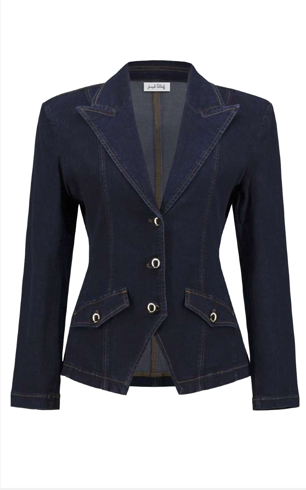Denim Blazer product photo.