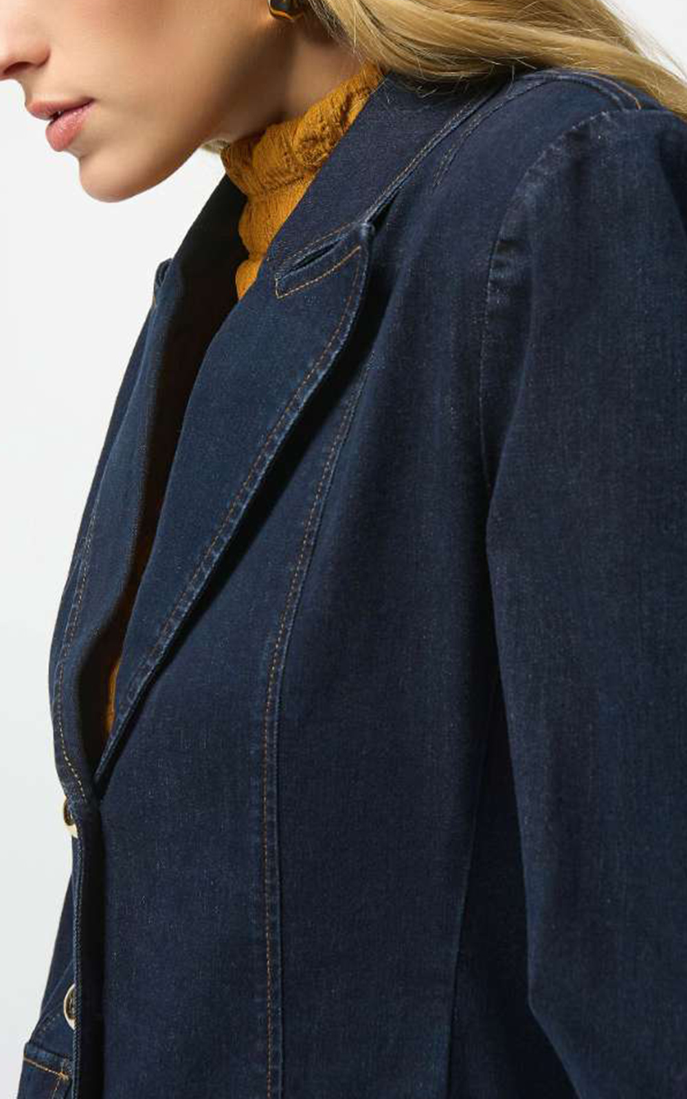 Denim Blazer product photo.