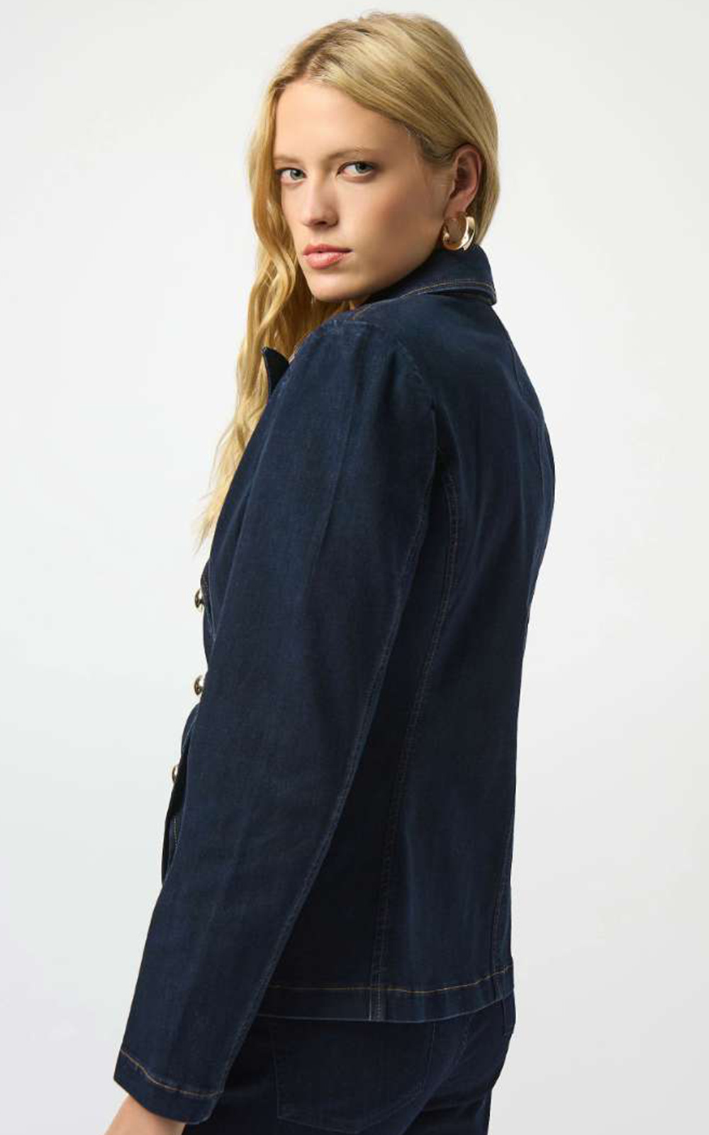 Denim Blazer product photo.