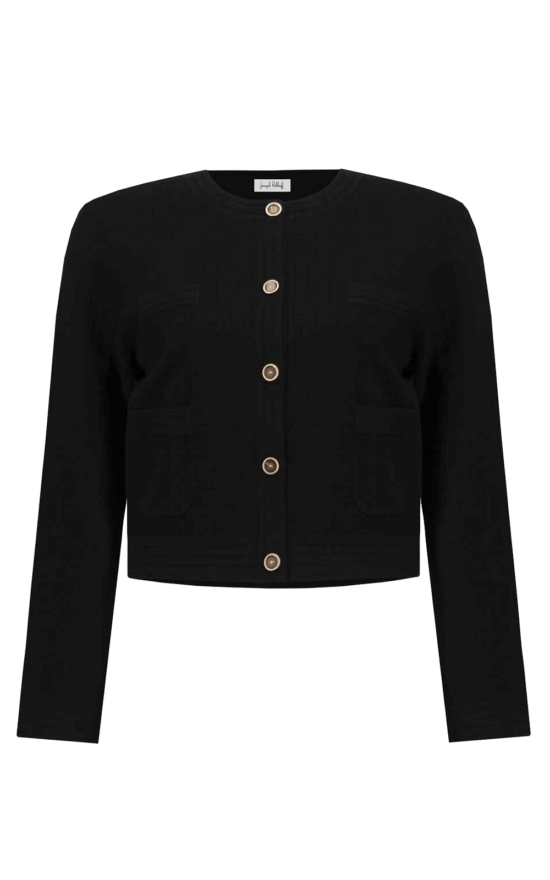 Sweater Knit Jacket  product photo.