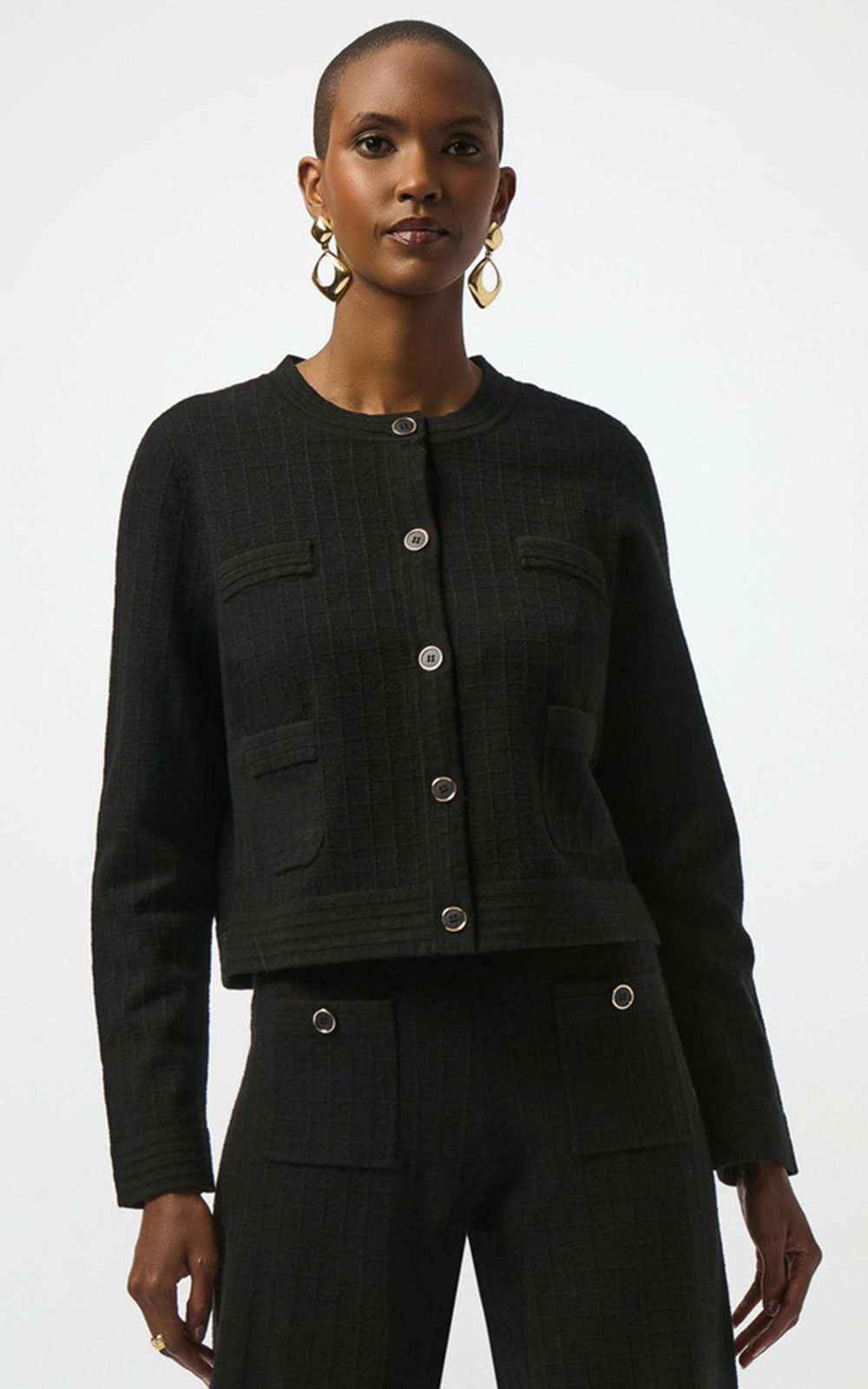 Sweater Knit Jacket  product photo.