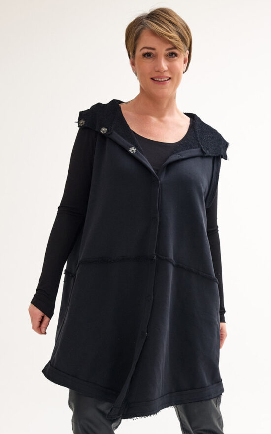 Bolu Hood Vest product photo.