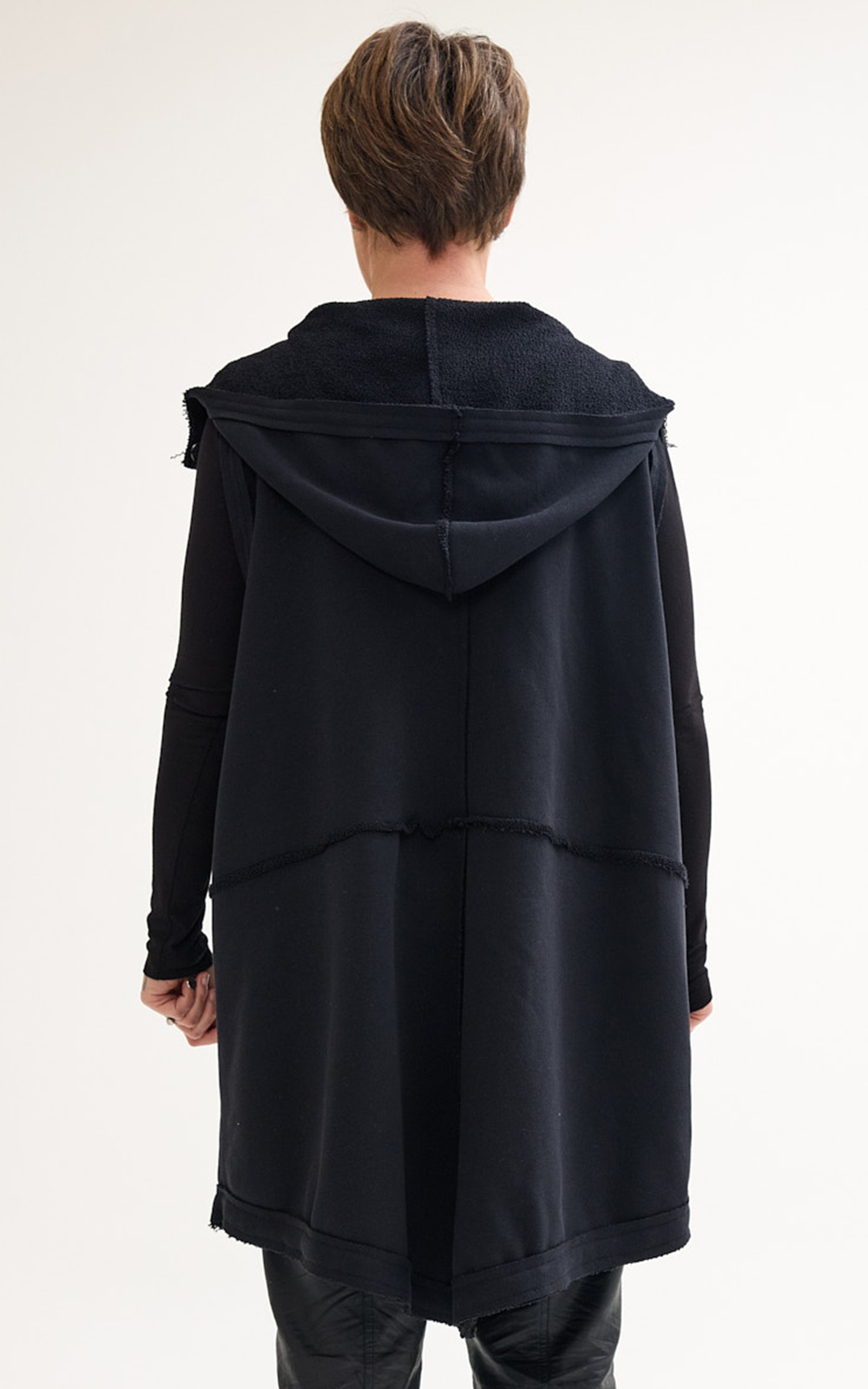 Bolu Hood Vest product photo.