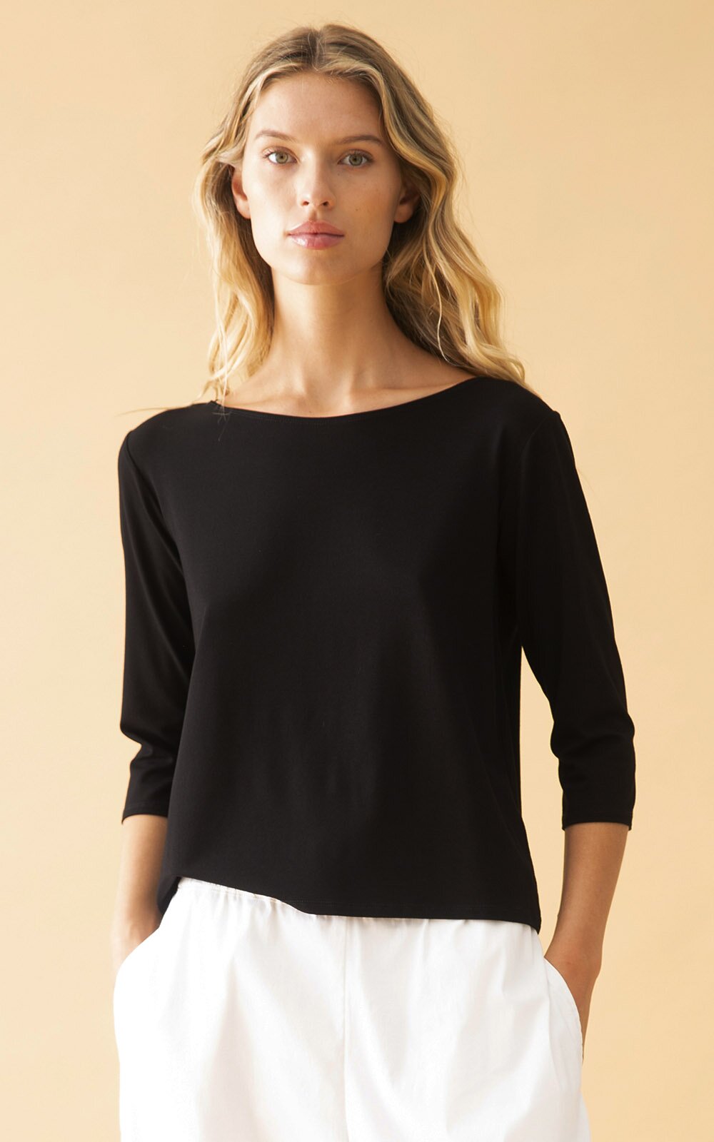 Relaxed Boat Neck product photo.