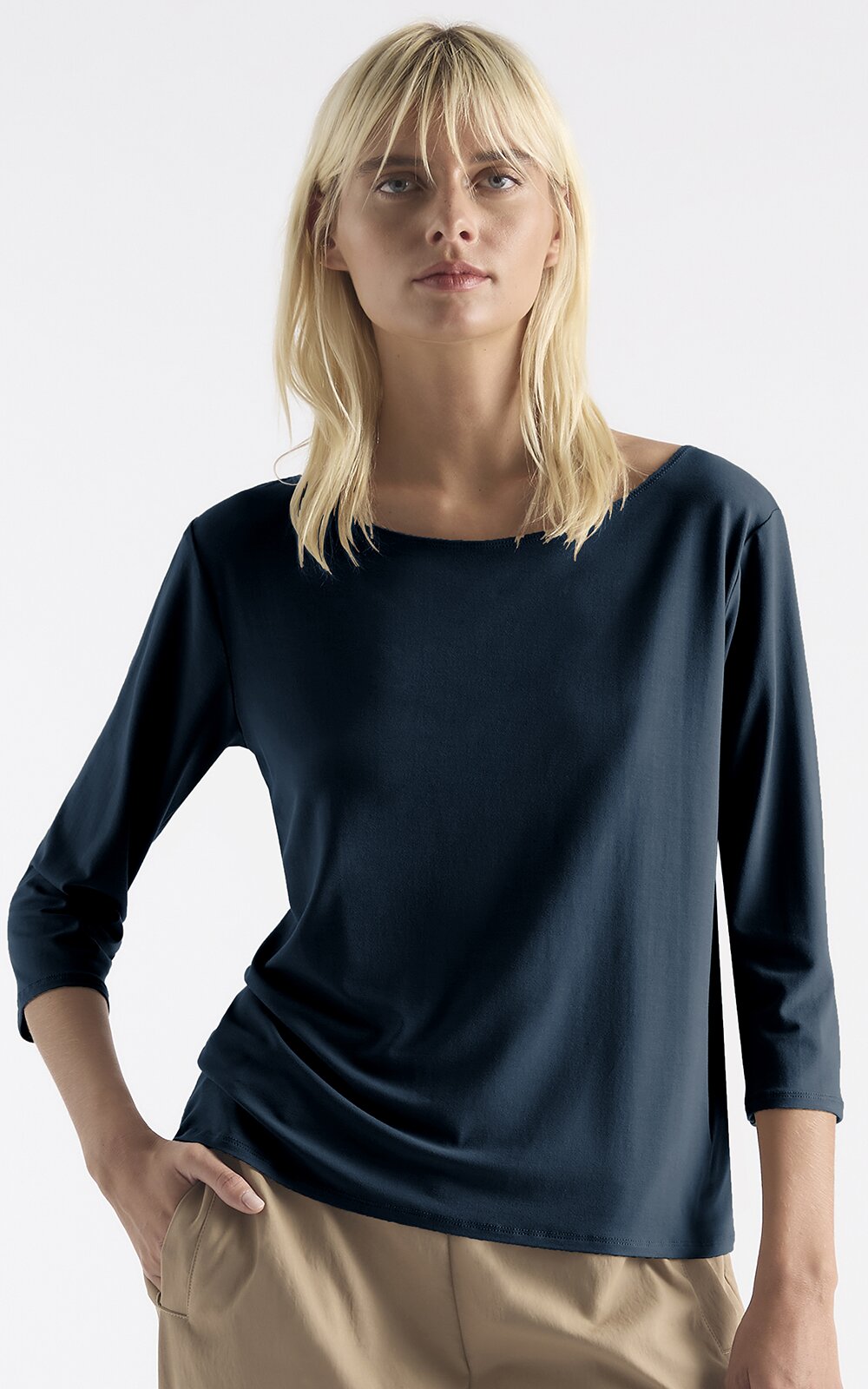 Relaxed Boat Neck product photo.