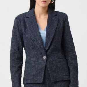 Boucle Metallic Thread Blazer