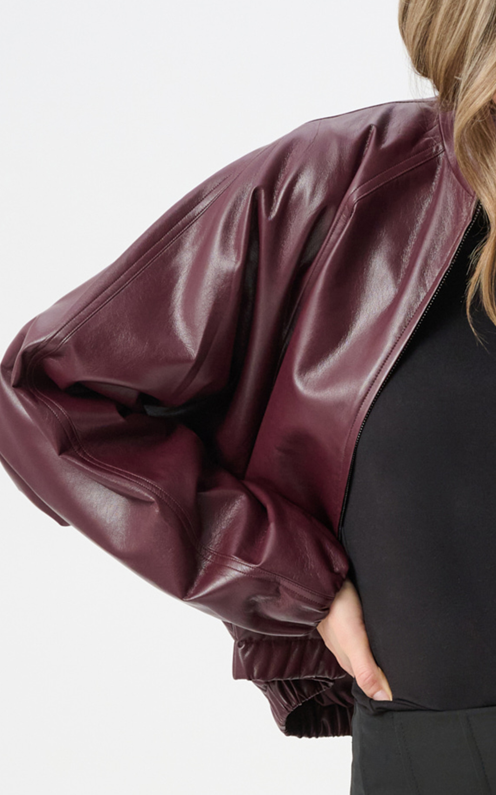 Full Bomber Jacket product photo.