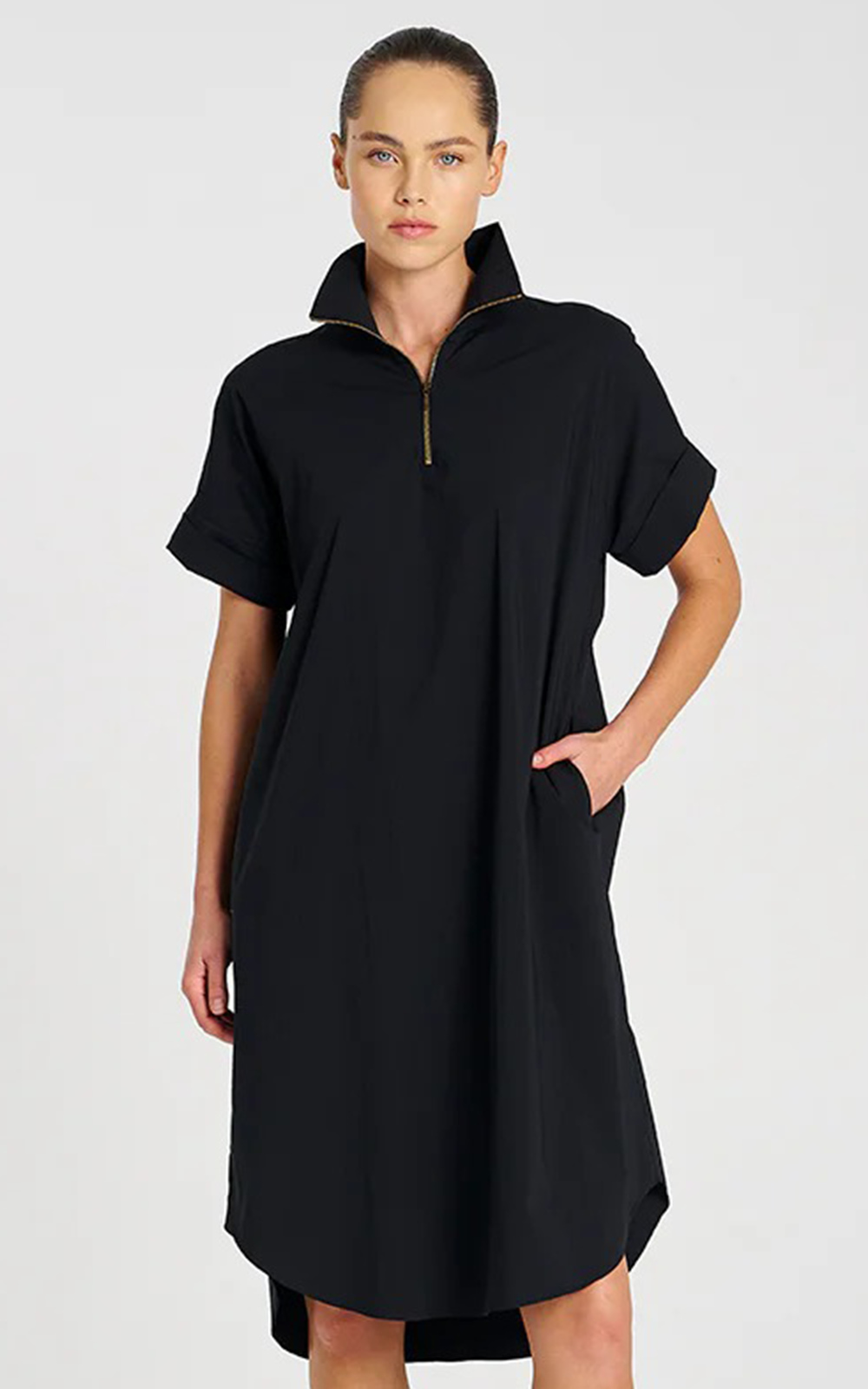 Half Zip Dress product photo.