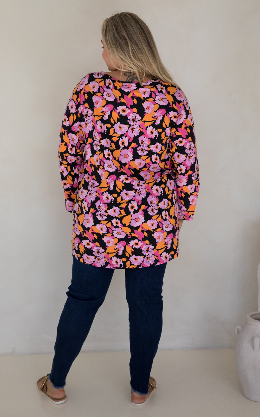 L/S T-Shirt Top In Rosella product photo.