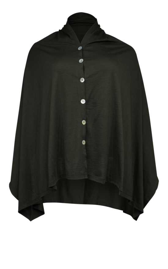 Merino Button Wrap product photo.