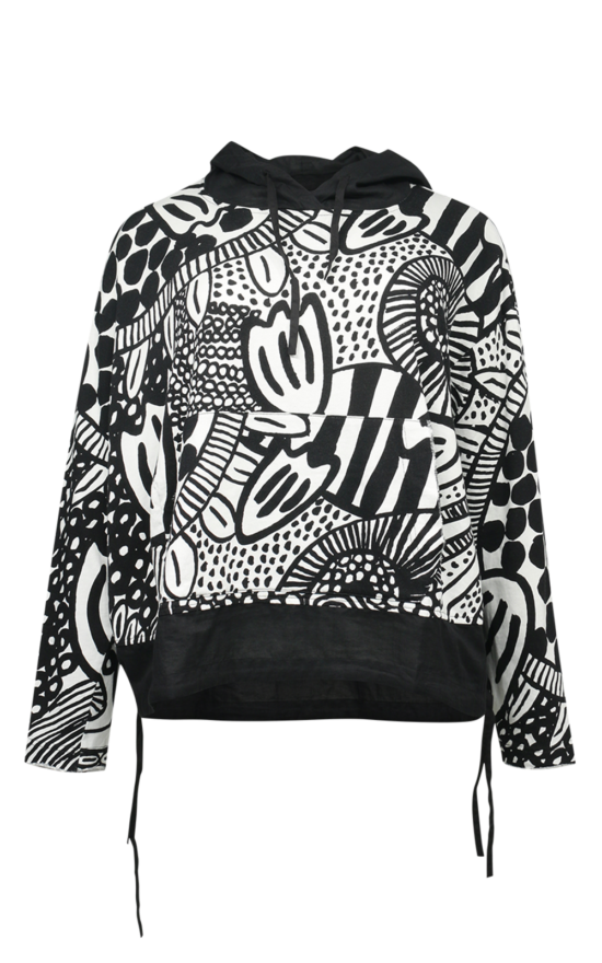 Flora Hooded Top product photo.