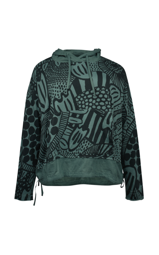 Flora Hooded Top product photo.
