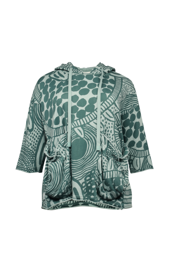 Flora Hooded Tunic product photo.