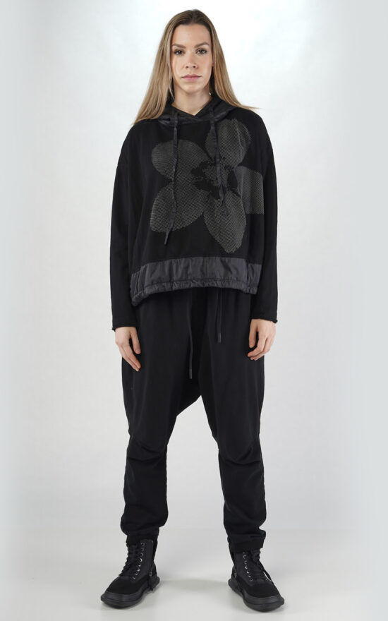 Rose Hooded Top product photo.